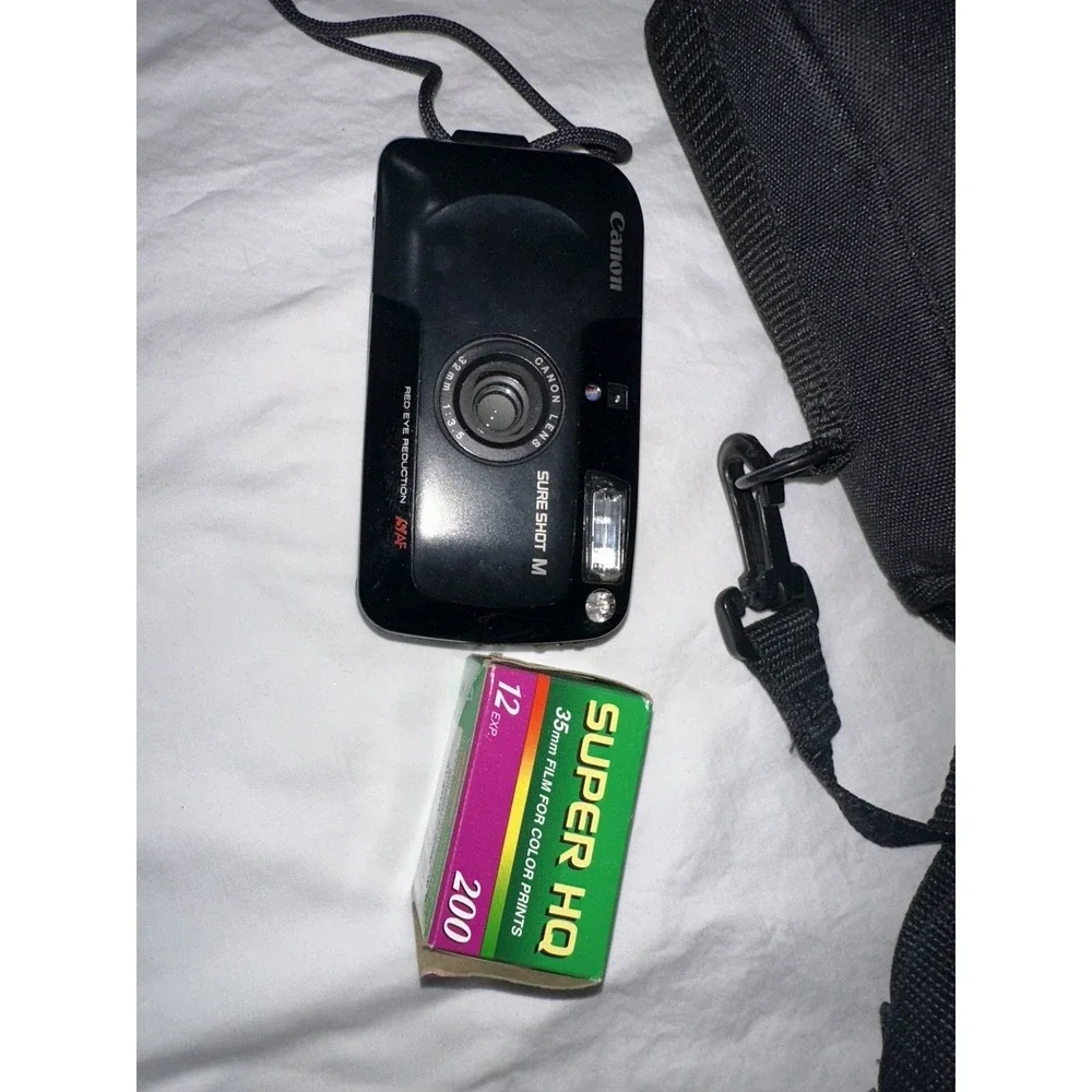 Canon Sure Shot M 35mm Point&Shooot Film Camera TESTED and WORKING with Case - Picture 4 of 6